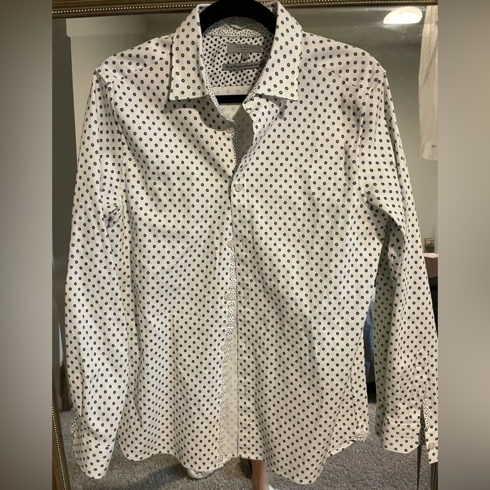 Ted Baker Mens button down size 4. Like new.